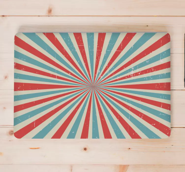 Radiant Striped Pattern laptop skin - TenStickers