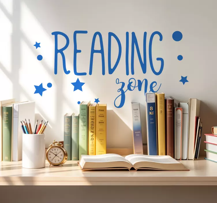 Reading zone teenage bedroom wall sticker - TenStickers