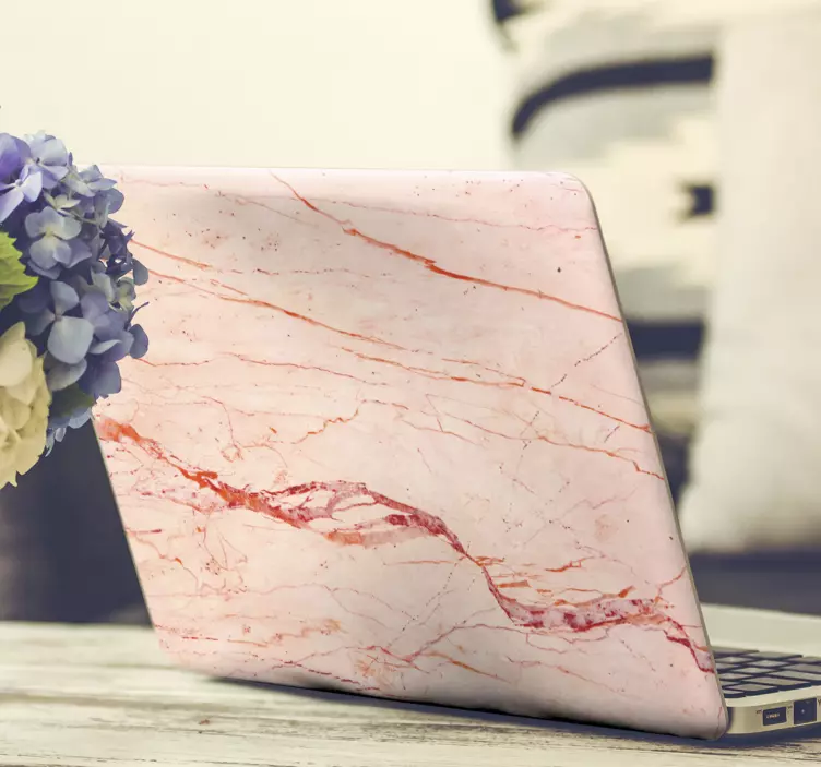 Rose gold dream Marble laptop sticker - TenStickers