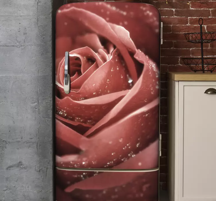 Roses fridge vinyl sticker - TenStickers