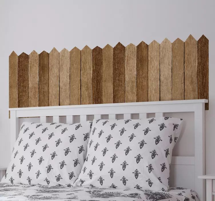 Rustic Fence Pattern headboard wall sticker - TenStickers