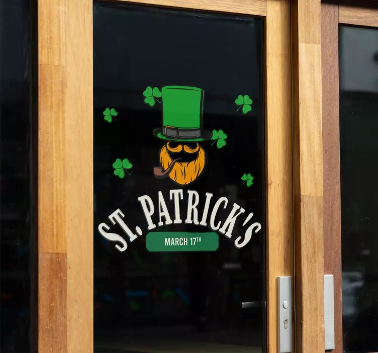 Saint Patrick's promotion shop window sticker - TenStickers
