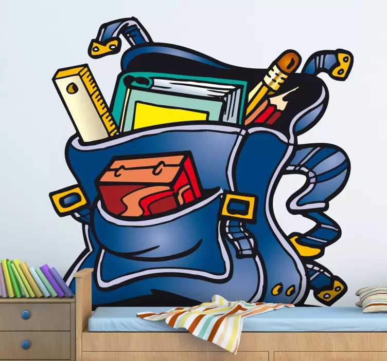 School Bag Kids Decal - TenStickers