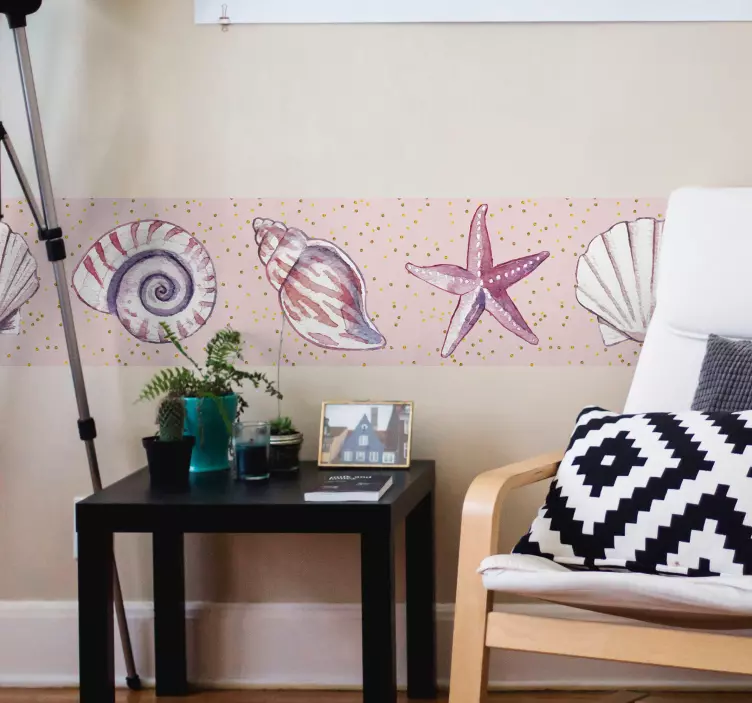 Sea Life BORDER wall border sticker - TenStickers