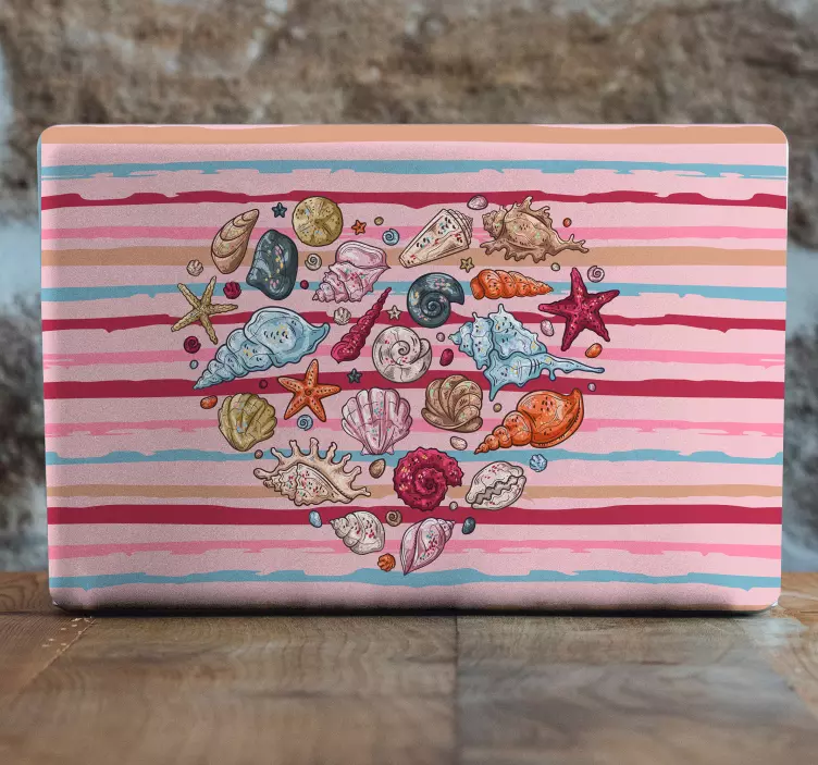Sea Shells Arrangement laptop skin - TenStickers