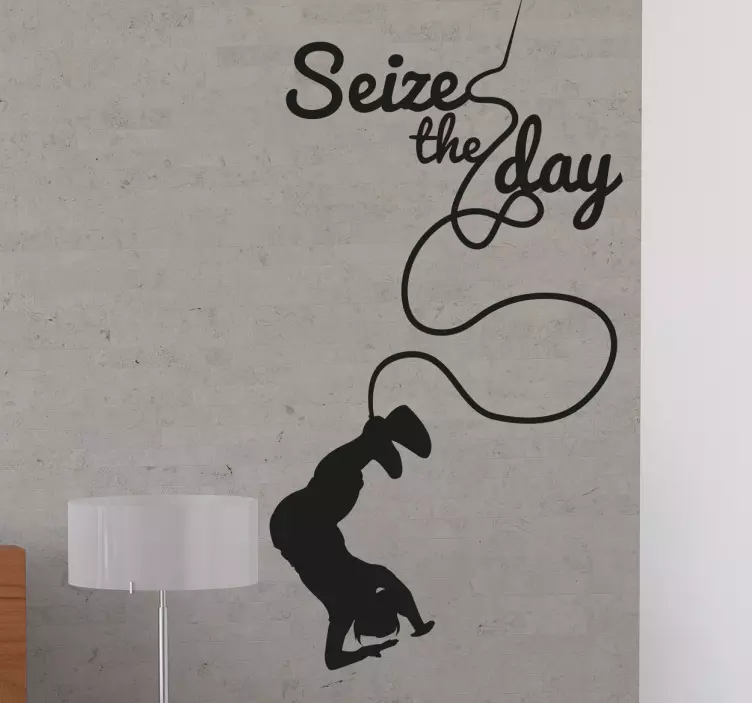 Seize The Day literature wall sticker - TenStickers