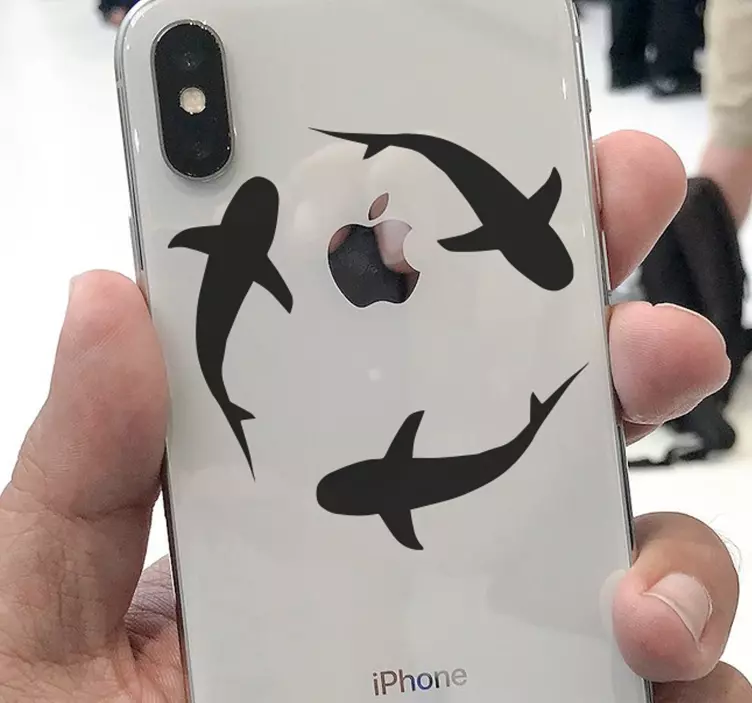Sharks iPhone Phone Sticker - TenStickers