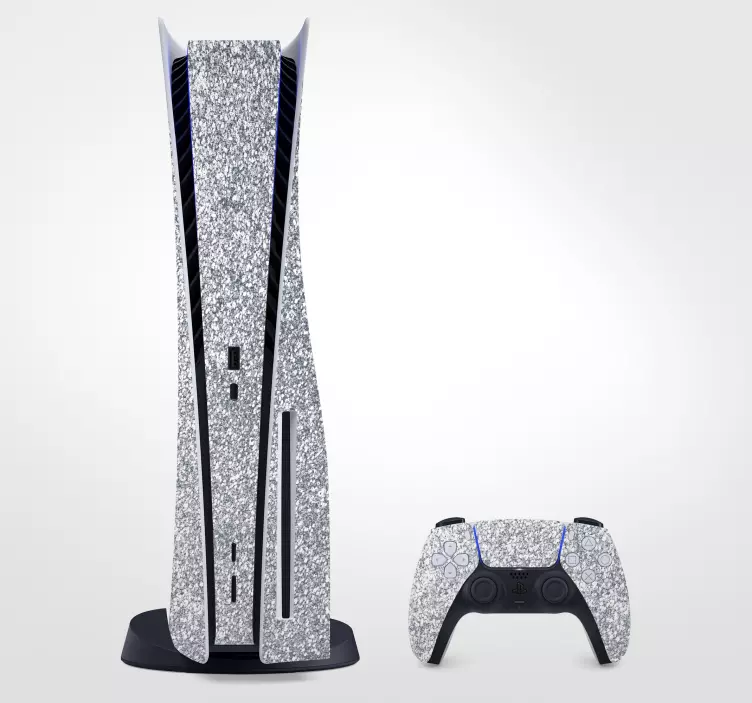 Shining silver skin PS5 sticker - TenStickers