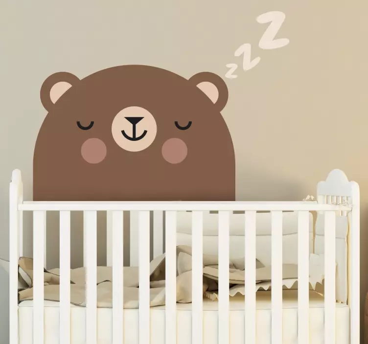 Sleeping Bear Childs Sticker - TenStickers