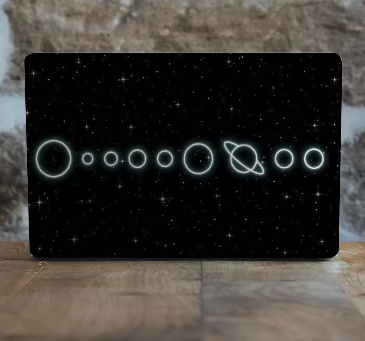 Solar system galaxy laptop skins - TenStickers