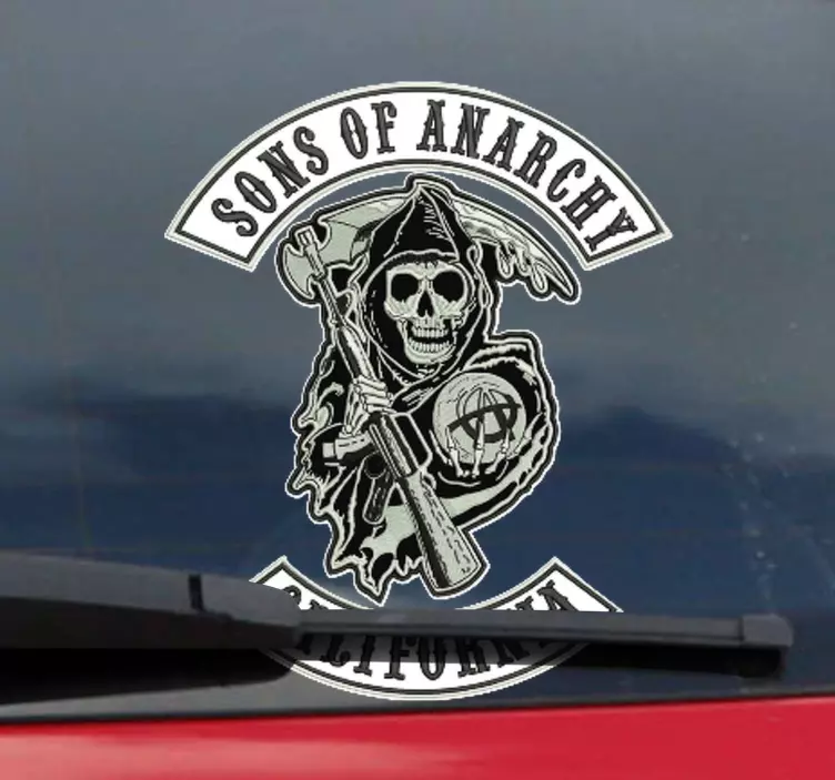 Son of anarchie theme bike Motorcycle Decal - TenStickers