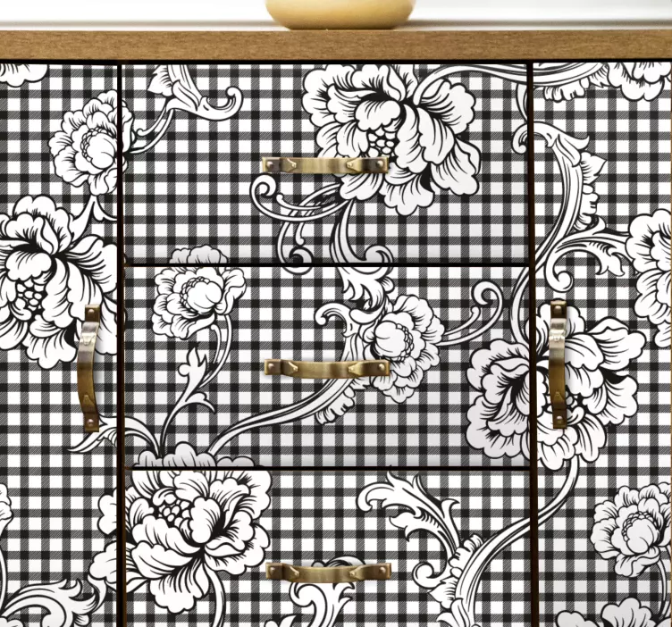 Sophisticated Bloom Arrangement texture sticker - TenStickers