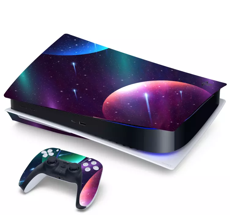 Space Playstation 5 stickers - TenStickers