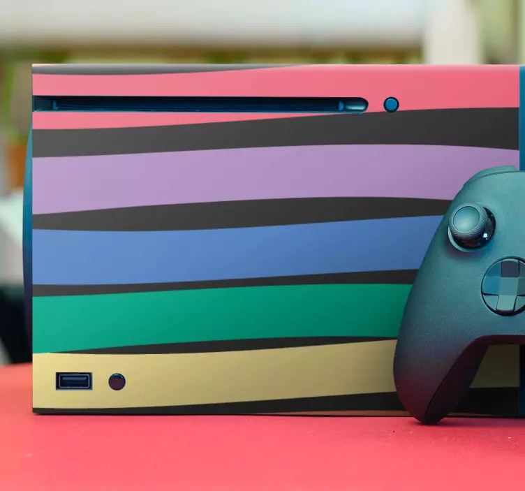 Striped colorful cover xbox wrap - TenStickers