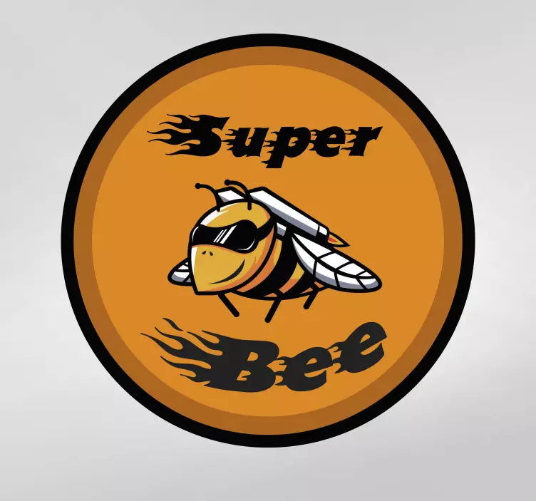 Super bee 70's design Motorcycle decal - TenStickers