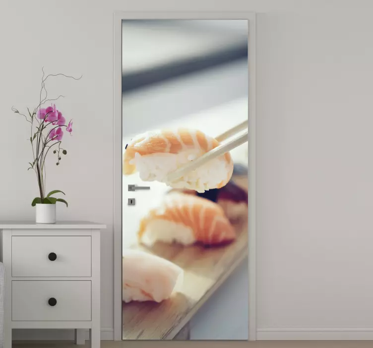 Sushi kitchen door vinyl decal - TenStickers