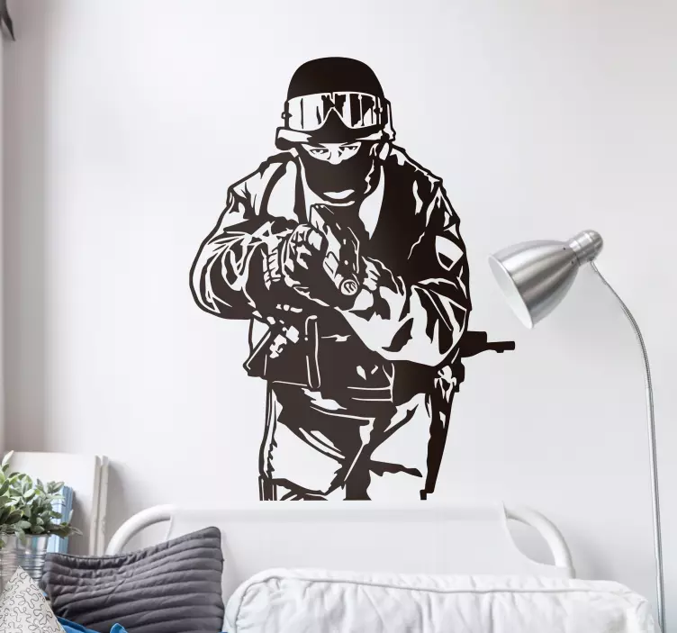 SWAT Team Decorative Wall Sticker - TenStickers