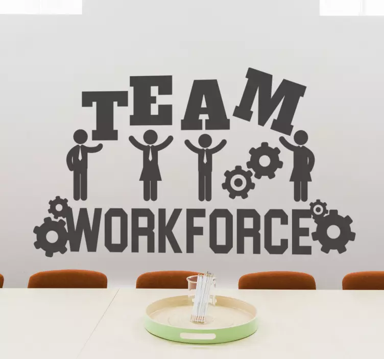 Team Workforce Business  Office Wall sticker - TenStickers
