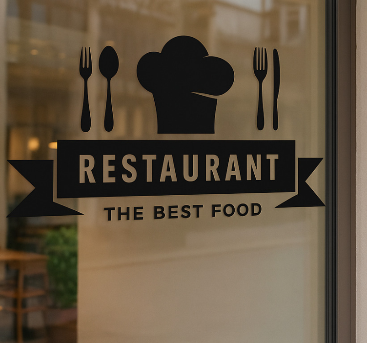The best food restaurant sticker - TenStickers