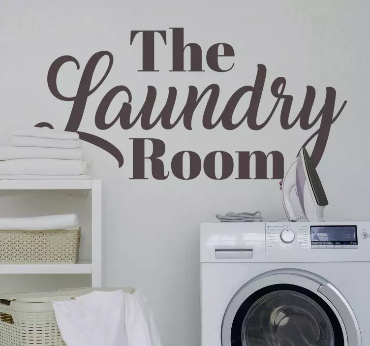 The Laundry Room House decal - TenStickers