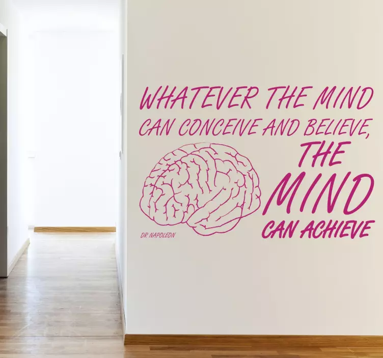 The Mind Napoleon Hill Wall Sticker - TenStickers
