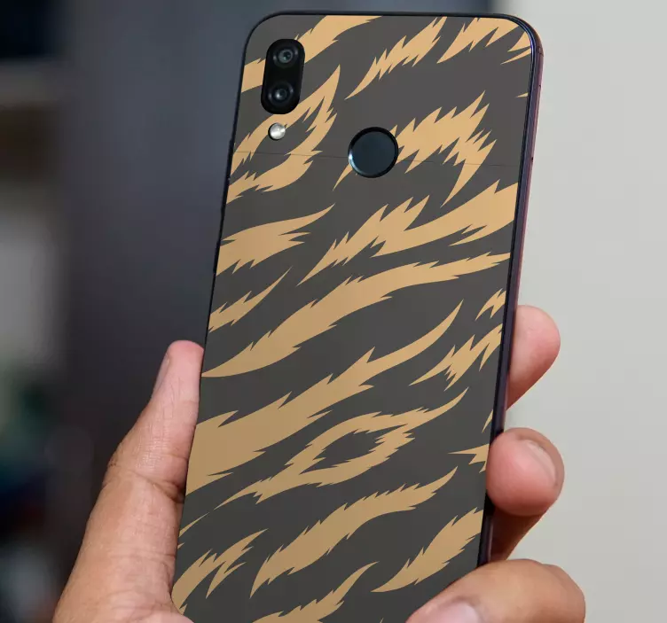Tiger Stripe Pattern huawei sticker - TenStickers