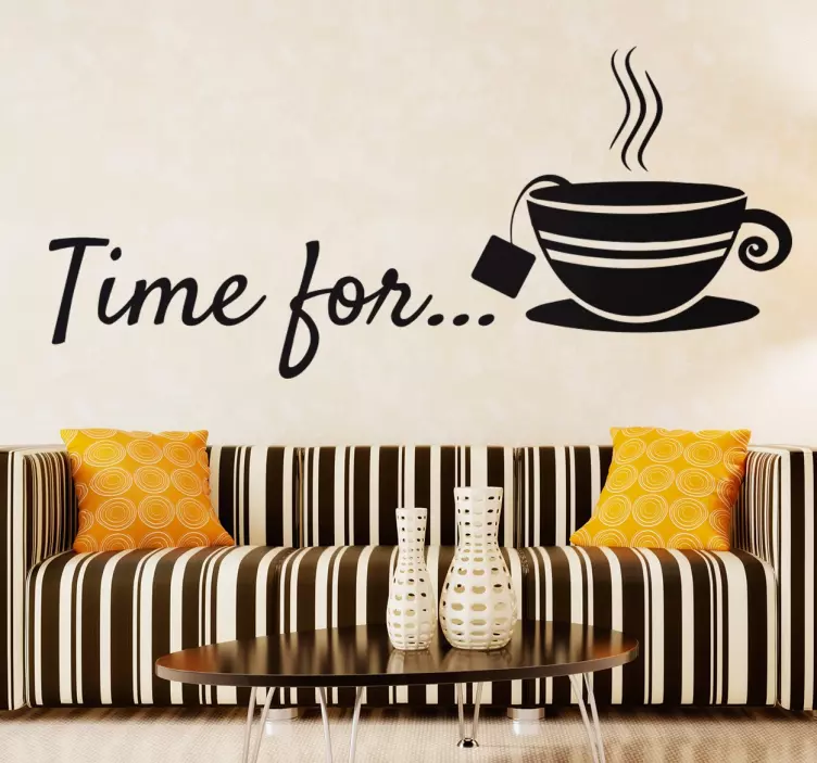 Time For Tea Sticker - TenStickers