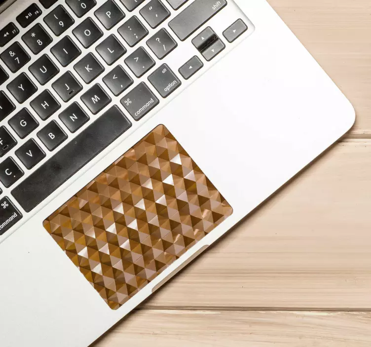 Touchpad sticker geometric triangle design - TenStickers