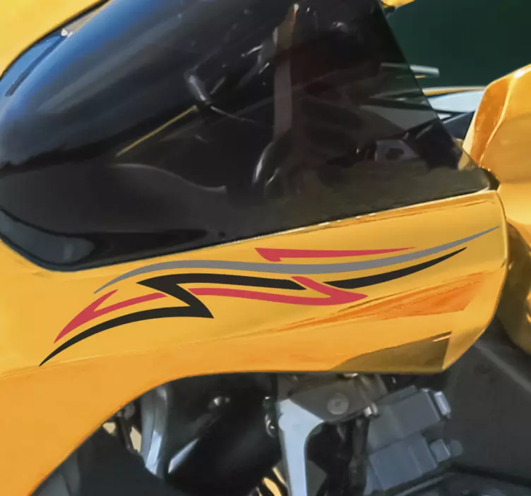 Tribal graphic Motorcycle Decal - TenStickers