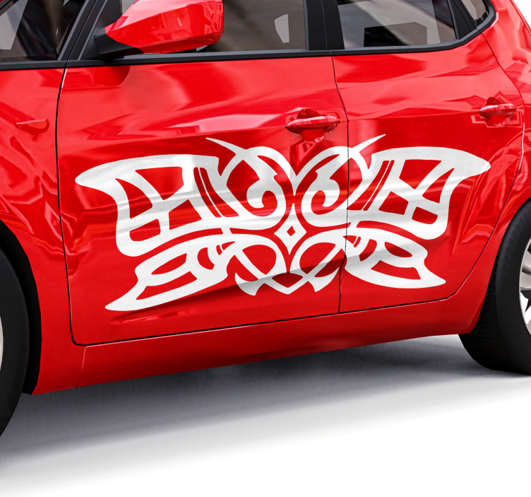 Tribal heart decoration Car Sticker - TenStickers