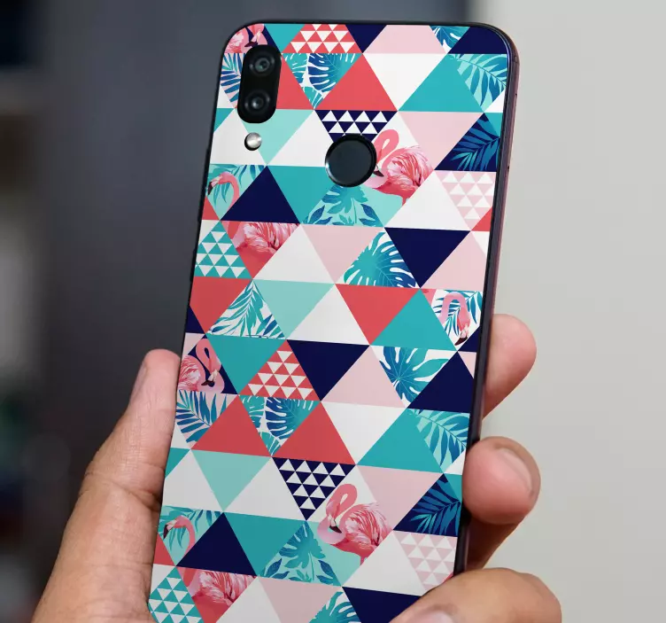 Tropical Animal Pattern huawei sticker - TenStickers