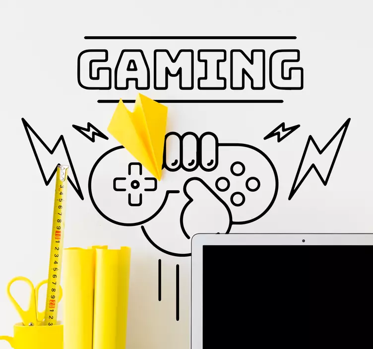 Video game sticker dynamic gaming idea - TenStickers