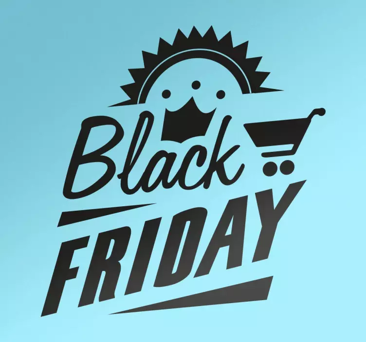 Vintage Black Friday Window Sticker - TenStickers