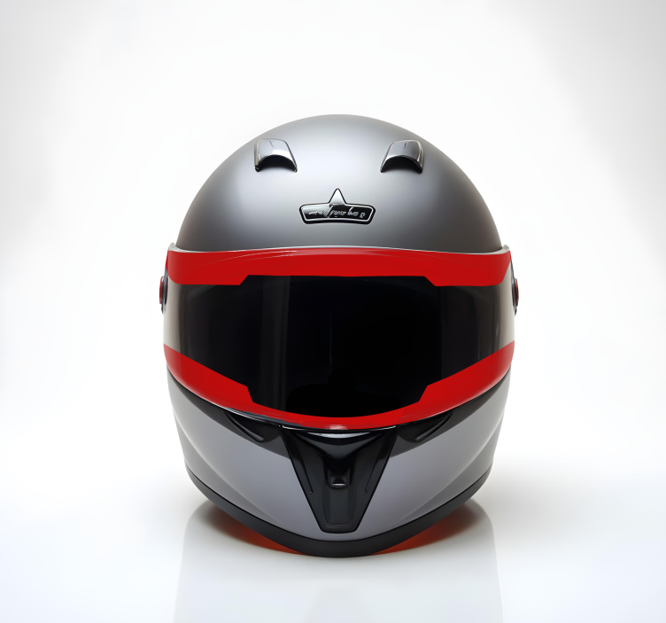 Visor monocolor motorcycle sticker - TenStickers
