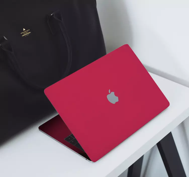 Viva Magenta laptop stickers - TenStickers
