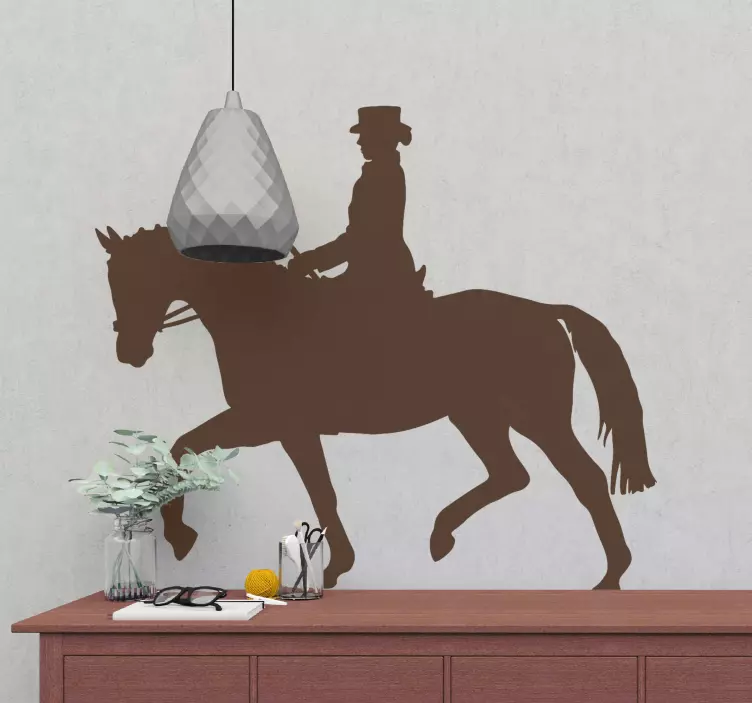 Wall sticker rider on horse - TenStickers