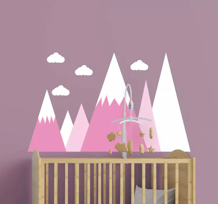 Wall stickers for kid mountain scenery playroom - TenStickers