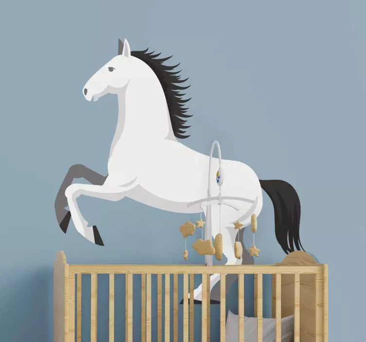 Wall stickers for kid rearing horse figure - TenStickers