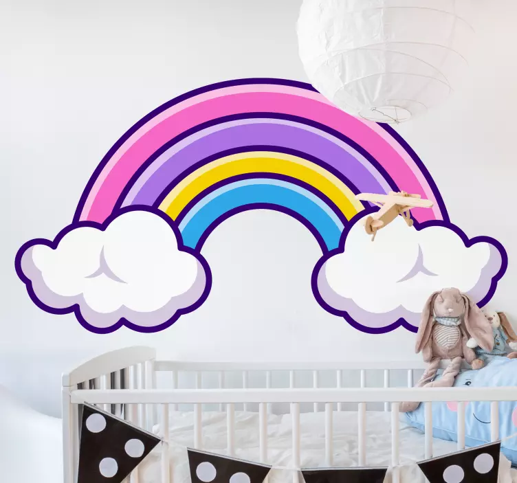 Wall stickers for kid vibrant rainbow design - TenStickers