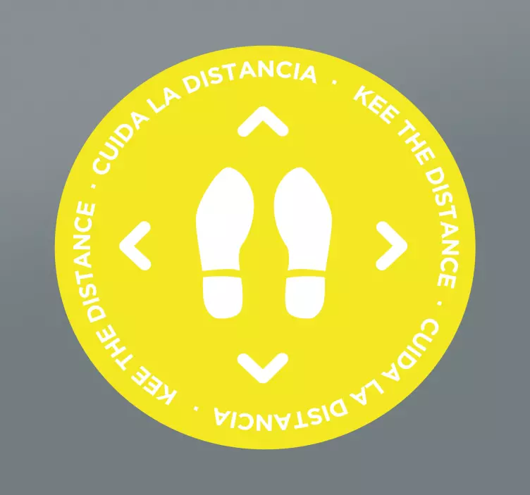 Watch the distance floor sticker - TenStickers