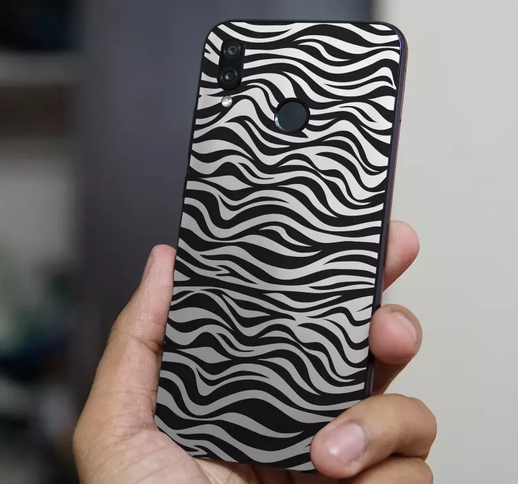 Wavy Stripe Pattern huawei sticker - TenStickers