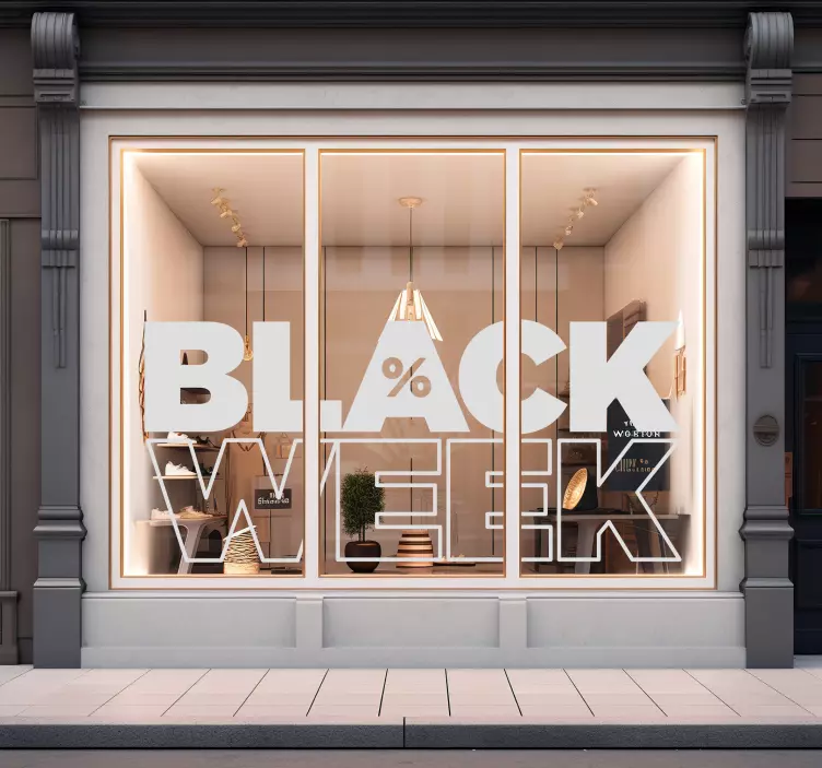 Week promotion black friday sticker - TenStickers