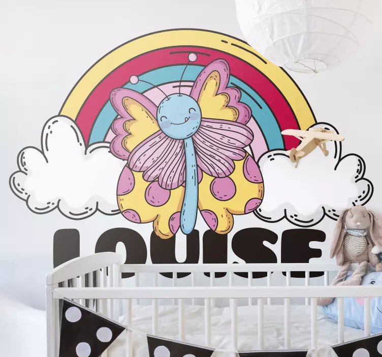 Whimsical Butterfly Design nursery wall sticker - TenStickers