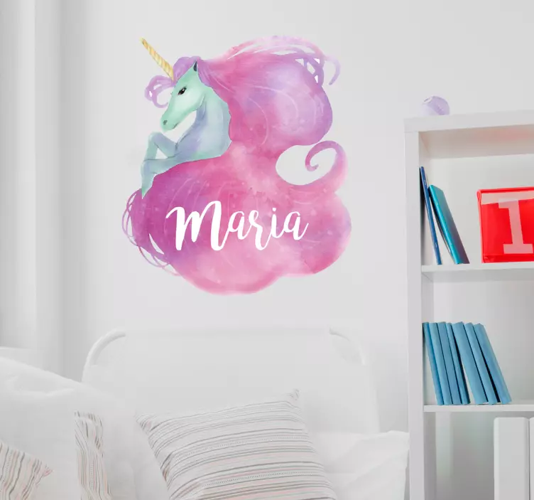 Whimsical Unicorn Illustration wall stickers for kid - TenStickers