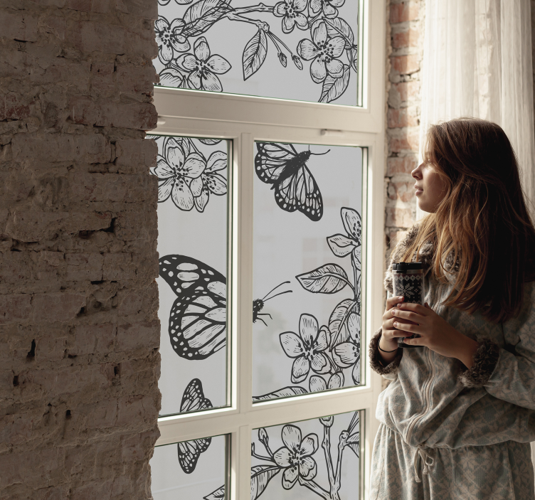Window lepidoptera window sticker - TenStickers