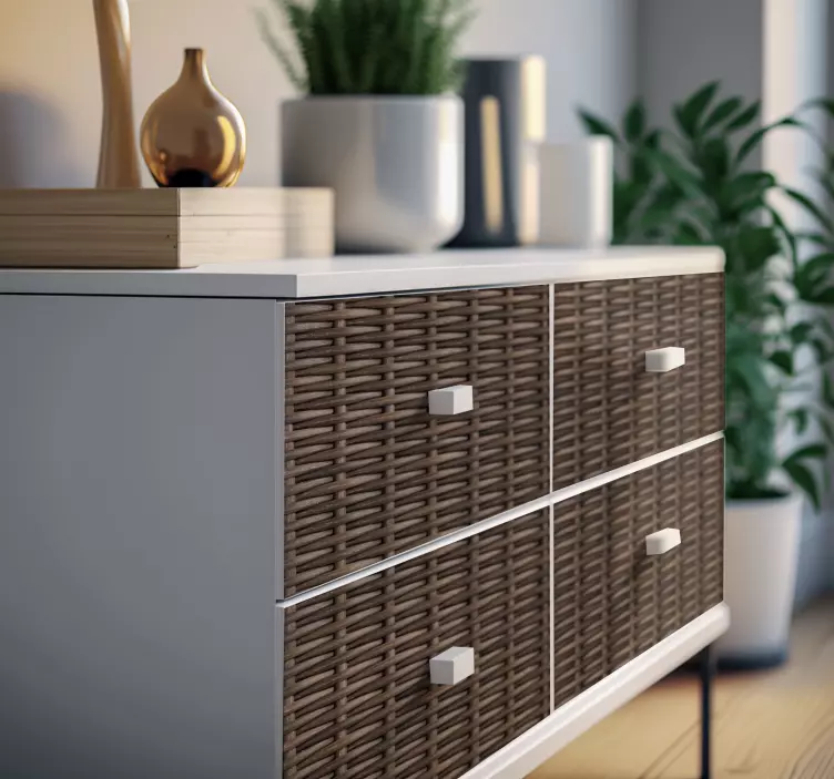 Woven Rattan = Woven Rattan furniture decal  3600 - TenStickers