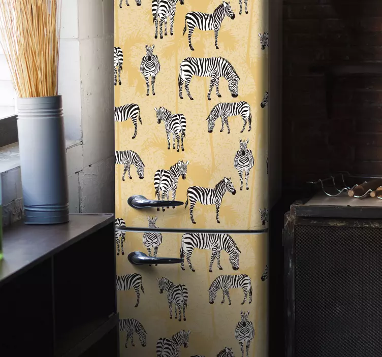 Zebra Patterns animal sticker - TenStickers