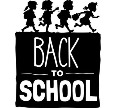 Back To School Window Sticker - TenStickers