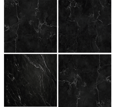 Black marble bathroom wall sticker - TenStickers