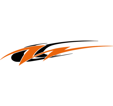Swoosh side campervan decal - TenStickers